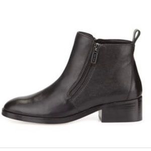 Cole Haan Oak Double Zip Leather Ankle Bootie